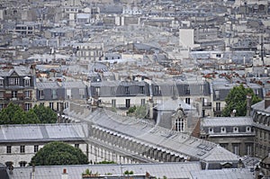 Overview of Paris roofs in france