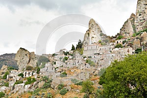 Overview on Pendedattilo a small town in Calabria