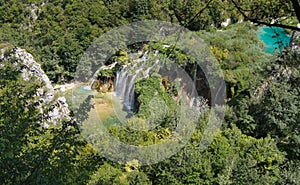 Overview Plitvice Lakes Croatia