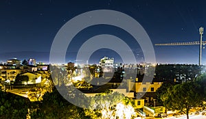 Overview of Pordenone at night