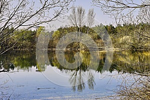 Overview of the preservation zone at lake viehofen