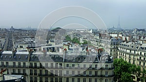 Overview to Paris from Printemps roof