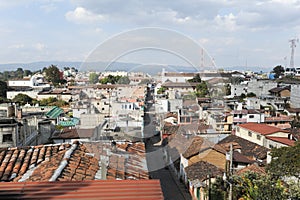 Overview at the town of Chichicastenango