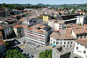 Overview at the town of Mendrisio