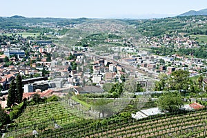 Overview at the town of Mendrisio