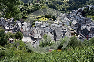 Overview of the town of Monschau