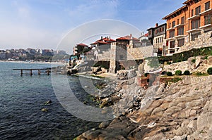 Overview of the town of Sozopol, Bulgaria photo