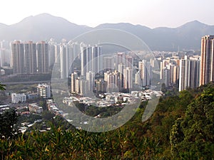 Overview of Tuen Mun in Hong Kong