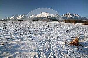 Overview of the winter High Tatras