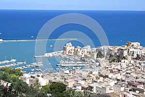 Overviewing Castellammare del Golfo, Sicily, Italy