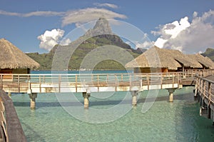 Overwater bungalow at Bora Bora