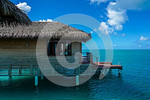 Overwater Bungalow at the Royalton Antigua Resort, located on the scenic shores of Deep Bay