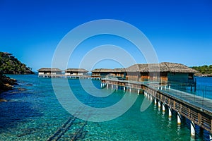 Overwater Bungalow at the Royalton Antigua Resort, located on the scenic shores of Deep Bay