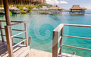 Overwater bungalows, French Polynesia