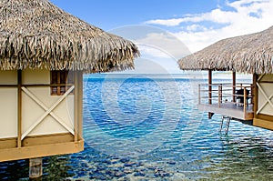 Overwater bungalows, French Polynesia