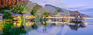 Overwater bungalows, French Polynesia