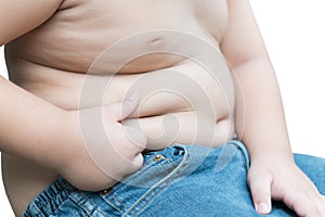 Overweight children on isolated