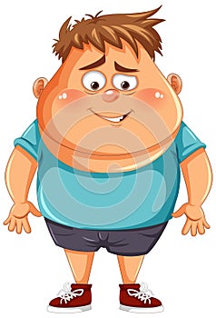 Overweight Man with Sneer Face photo