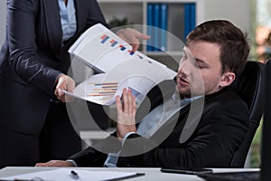 Overworked employee refusing work