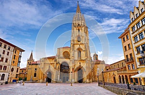 Oviedo Cathedral in Asturias Spain photo