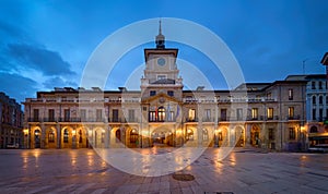 Oviedo, Spain. Historic building of Town Hall