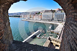 Naples, Castel dell`Ovo, panorama photo