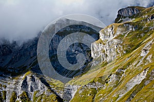 Ovronnaz range mountains