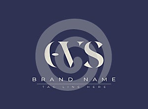 OVS abstract letter logo design