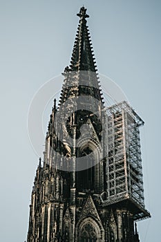 Ô¼ow angle shot of a Cologne Cathedral,  Cologne Germany