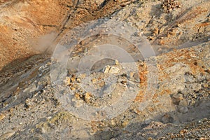 Owakudani, sulfur quarry, Japan