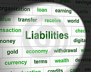 Owe Liabilities Means Bad Debt And Arrears photo