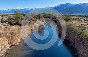 Owens River in California`s Owens Valley and Eastern Sierra photo