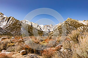 Owens Valley desert Mount Whitney Sierra Nevada