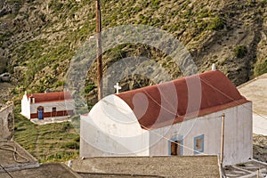 ower village of Olympos, Karpathos island, Greece