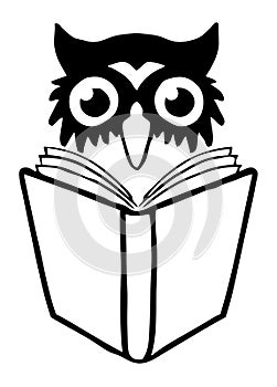 Owl book logo photo