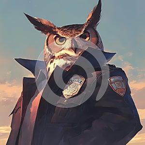 Owl Detective: A Wise Police Officer