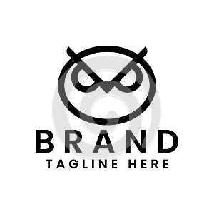 Owl eye logo design