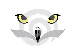 Owl Eyes Logos on a vector illustration