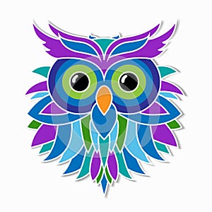 Owl simple sticker