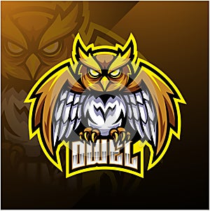 Owl sport mascot logo design