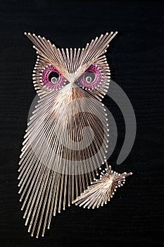 Owl String art