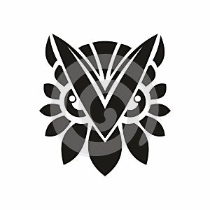 Owl symbol of wisdom logo