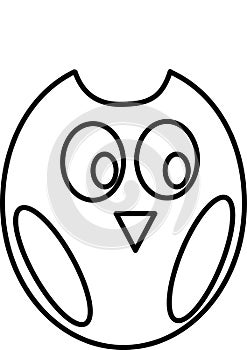 Owl vector icon or logo