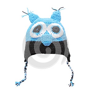 Owl woolen cap