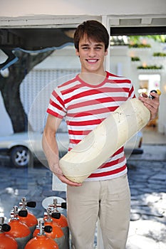 Owner of a diving store