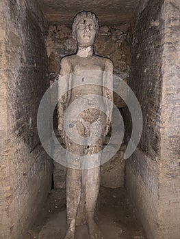 The owner`s wife of catacombs of Kom El Shoqafa