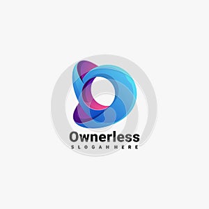 Ownerless abstract logo design concept colorful