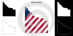 Owyhee outline map
