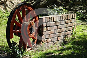 Ox wagon wheel