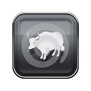 Ox Zodiac icon grey..